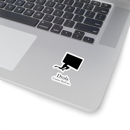 Drola Cut Stickers - Unique Graphic Decals, Laptop Decor, Gift for Explorers, Trendy Stickers