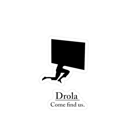 Drola Cut Stickers - Unique Graphic Decals, Laptop Decor, Gift for Explorers, Trendy Stickers